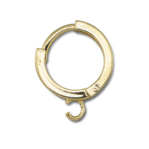 Metallo TQ in ottone cerchio con anellino oro