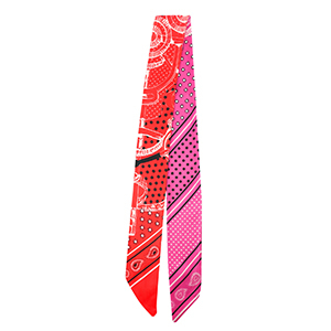 Bandana foulard con stella rosso-fucsia