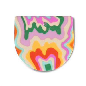 Pendenti di polimero multicolore