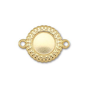 BY31&reg; Distanziatore in acciaio inossidabile con castone per SS20 fondo piatto oro