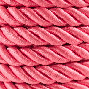 Cordoncino alla moda spirale 10mm rosso chiaro