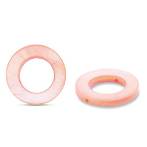 Perline di conchiglia 20mm tonda rosa