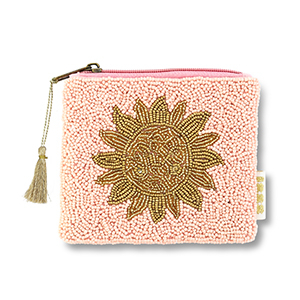Pochette sole rosa vintage-oro