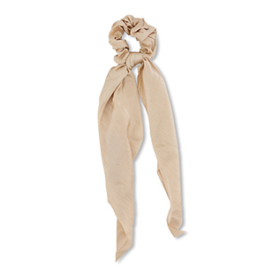 Elastici per capelli con fiocco marrone beige