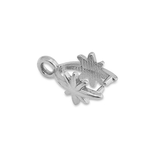 Componenti in acciaio inossidabile gancio per pendente stella argento