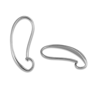 Componenti in acciaio inossidabile orecchini / monachella argento