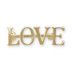 Broches "LOVE" oro