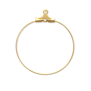 Componenti in acciaio inossidabile orecchini a cerchio oro