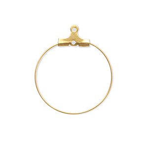 Componenti in acciaio inossidabile orecchini a cerchio oro