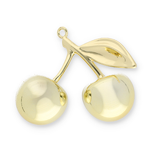 Ciondoli accattivanti ciliegie oro