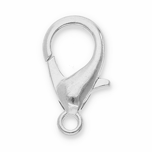 Componenti di metallo DQ chiusura moschettone argento antico (privo di nichel)