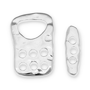 Componenti di metallo DQ chiusure argento antico (privo di nichel)