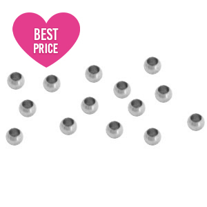 Componenti in acciaio inossidabile schiaccino 2 mm argento