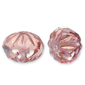 Perline Rep. Ceca FPB tonda 10x7mm rosaline-bronze