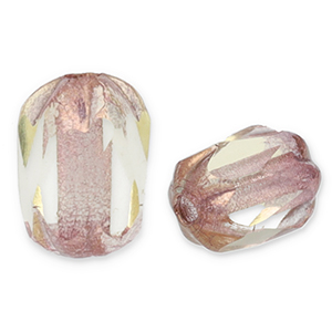 Perline Rep. Ceca FPB ovale 6x4mm light bronze-amethyst