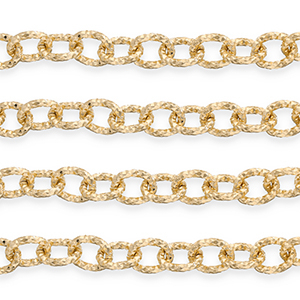 Componenti in alluminio catena a rol&ograve; anchor oro