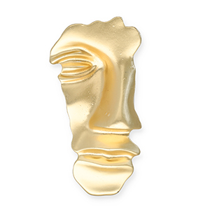 Broches accattivanti con anellino faccia oro