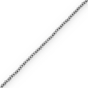 Perline di ematite rondella argento