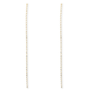 Metallo TQ in ottone orecchini con strass oro-cristallo