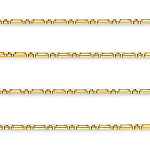 Componenti in acciaio inossidabile catena a rol&ograve; rettangolo oro