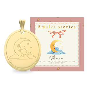 BY31&reg; Ciondoli in acciaio inossidabile luna oro