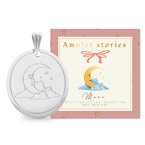 BY31&reg; Ciondoli in acciaio inossidabile luna argento