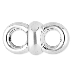 Catena in acrilico distanziatori argento