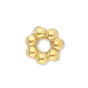Perline in acciaio inossidabile anello separatore Bali 3mm oro