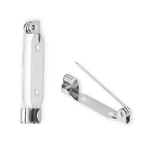 Componenti in acciaio inossidabile supporto per spilla/broche argento