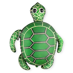 Portafogli piccoli in pelle tartaruga verde-beige sabbia-nero-bianco