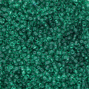 Perline&nbsp;di&nbsp;vetro&nbsp;rocailles&nbsp;8/0&nbsp;(3mm) verde transparente
