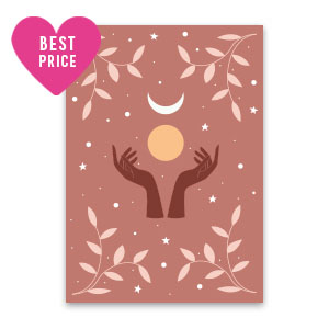 Espositori bigiotteria in cartoncino mani & luna rosa vintage