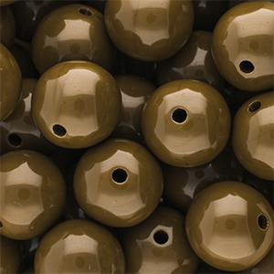 DQ Perline in acrilico 16 mm lucido Wood thrush 17-1129 TCX