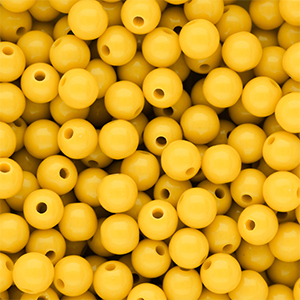 DQ Perline in acrilico 10 mm lucido Vibrant yellow 13-0858 TCX