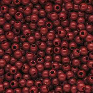 DQ Perline in acrilico 6 mm lucido Salsa 18-1657 TCX