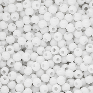 DQ Perline in acrilico 4 mm lucido Snow white 11-0602 TCX