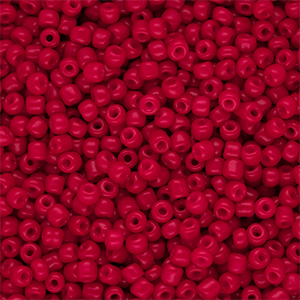 Perline di vetro rocailles 8/0 (3mm) rosso