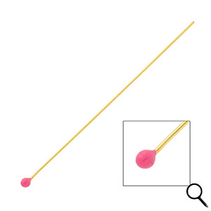 BY31&reg; Componenti in acciaio inossidabile chiodini a testa pallina 70mm oro-rosa magenta