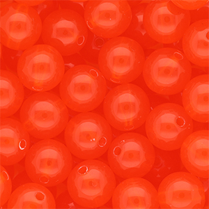 DQ&reg; Perline in acrilico 14 mm lucido rosso vermiglio