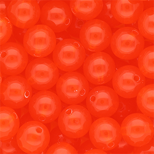 DQ&reg; Perline in acrilico 12 mm lucido rosso vermiglio