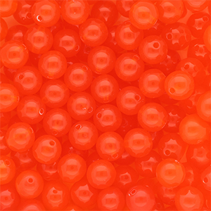 DQ&reg; Perline in acrilico 10 mm lucido rosso vermiglio