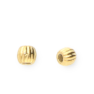 Perline in acciaio inossidabile 3mm oro