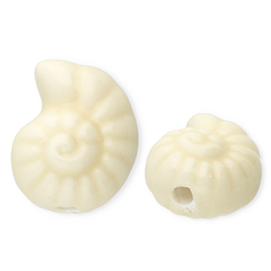 Perline di ceramica conchiglia bianco