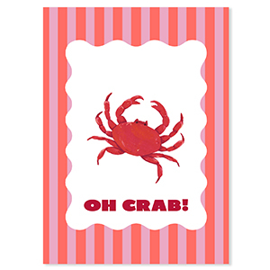 BY31&reg; Espositori bigiotteria in cartoncino "Oh crab!" rosso-rosa-bianco