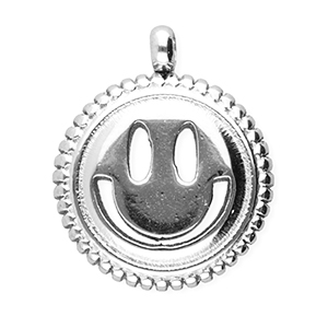 BY31&reg; Ciondoli in acciaio inossidabile smiley argento