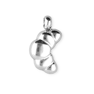 BY31&reg; Ciondoli in acciaio inossidabile croissant argento