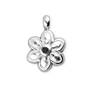 BY31&reg; Ciondoli in acciaio inossidabile fiore argento
