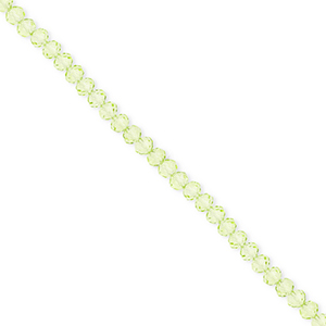 Perline sfaccettate 3x2mm rondella verde chiaro