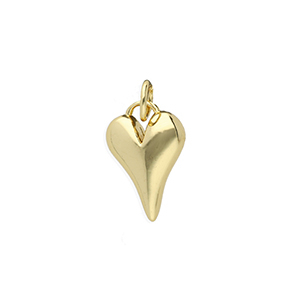 Metallo TQ in ottone ciondolo cuore oro