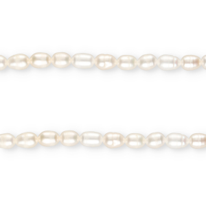 TQ Perle di acqua dolce chicco di riso 7x5mm bianco naturale
